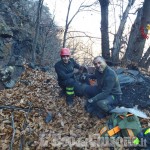 Pomaretto: cani da caccia intrappolati in una cava, salvati dai Vigili del fuoco