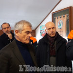 Sergio Chiamparino in visita all&#039;Aib di Cumiana