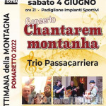 Il trio Passacarriera chiude la Settimana della Montagna di Pomaretto