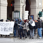 Pinerolo: presidio antifascista questa mattina senza tensioni, i 5Stelle: «No al fascismo, ma non partecipiamo a raduno &quot;sinistra derelitta&quot;