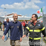 Fabrizio Curcio in visita Pinerolo per l&#039;esercitazione della Protezione civile