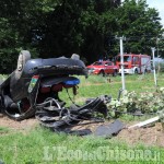 Revello: auto fuori strada in via Staffarda, due i feriti