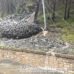 Scarica di pietre a Depot di Fenestrelle, interrotta una corsia della Sp 23 del Sestriere