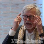 Derrick De Kerckhove oggi a Pinerolo con Pensieri in piazza