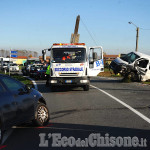 Auto contro furgone, schianto tra Vigone e Villafranca