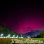 L’aurora boreale vista dalla Val Chisone 