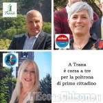 Elezioni Trana: sfida a tre tra Morello, Pachetti e Podio