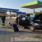 Rivalta: auto perde metano in via Giaveno, l'intervento dei Vigili del fuoco