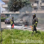 Rivalta: auto in fiamme a Pasta, l’intervento dei Vigili del fuoco