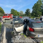 Scontro fra auto sulla Provinciale tra Stupinigi e Orbassano: due feriti