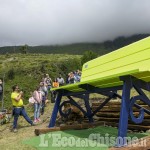 Fenestrelle: festa per il primo compleanno della panchina gigante di Pequerel