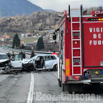 Schianto frontale sul viadotto tra Inverso e Pinasca, morto un 79enne