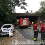 Rivalta: sfonda il guard rail e precipita dal cavalcavia, è grave al Cto