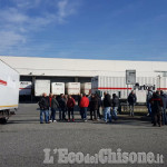 Orbassano: presidio all&#039;interporto davanti ai cancelli di Artoni Trasporti