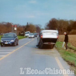 Orbassano: ubriaco al volante, si cappotta col Suv in via Stupinigi