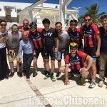Davide Nicola è arrivato a Pescara: continua il viaggio in bici del mister vigonese