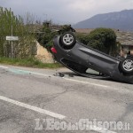 Valle Po, incidente d'auto a Martiniana Po