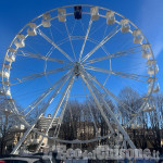 Pinerolo: annullata l'inaugurazione della grande ruota panoramica in piazza Terzo Alpini