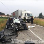 Cavour: schianto fra auto e camion, muore 59enne di Reano 