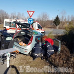 Scontro fra auto sulla Circonvallazione di Borgaretto, tre feriti