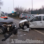 Orbassano: maxi incidente vicino al san Luigi, quattro auto coinvolte
