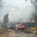 Orbassano: fiamme al campo nomadi sulla Circonvallazione esterna