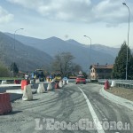 Sp 23: rallentamenti per il cantiere della rotatoria di San Martino tra Pinerolo e Porte