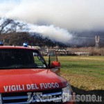 Trana/Sangano: in corso le operazioni per contrastare le fiamme