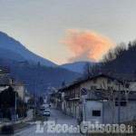 Valle Po: incendio in corso a Sanfront