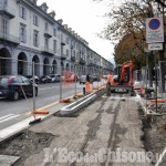 Pinerolo, via Trieste chiusa da domani per i lavori della ciclabile 