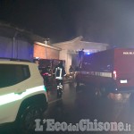 Incendio a Luserna, fiamme in un magazzino della Sparea