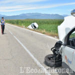 Scontro tra auto fra Macello e Vigone, due feriti