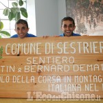 Sestriere: sentiero intitolato ai gemelli Dematteis, campioni di corsa in montagna