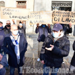 Protesta degli ambulanti al mercato di Pinerolo