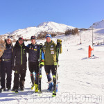 Sci alpino: atleti di Coppa del Mondo in allenamento a Sestriere in attesa della Val d'Isère