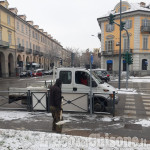 La neve imbianca il lunedì arancione