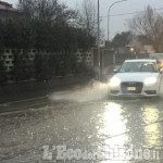 Airasca, allagamenti e acqua alta in Via Rubattera