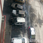Orbassano: cinque auto in fiamme, paura in strada Volvera