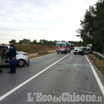 Orbassano: scontro frontale su strada Stupinigi, due feriti