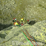 Ostana: cade per venti metri da una parete rocciosa, grave alpinista biellese