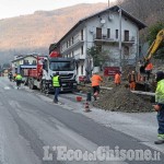 Fuga di gas a Perrero: condotta ripristinata e circolazione libera dalle 23 di ieri