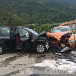 Pinasca: schianto fra auto all&#039;ingresso di Dubbione, due feriti