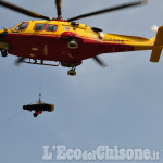 Prali: colto da infarto sulle piste da sci, soccorso e trasportato in elicottero in ospedale