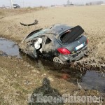 Castagnole: auto fuori strada, ferito lievemente giovane di Virle