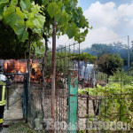 Borgaretto: fiamme nell'orto vicino alla Circonvallazione, distrutto un fabbricato