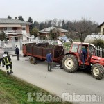 Bibiana: perde il controllo del trattore per un malore e sradica una recinzione