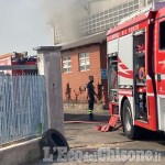 Osasio: incendio in un'azienda nell'area industriale, l'intervento dei Vigili del fuoco