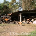 Piobesi: incendio alla cascina Tetti Monache, intervengono i Vigili del fuoco