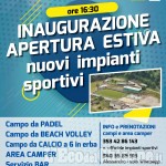 Pomaretto inaugura i nuovi impianti sportivi: padel, beach volley e calcio a 6