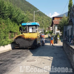 Pomaretto: lavori estivi di asfaltatura nel Comune della Val Germanasca